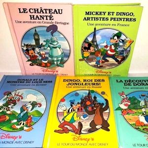 Lot de 5 Livres Le Tour du Monde avec Disney